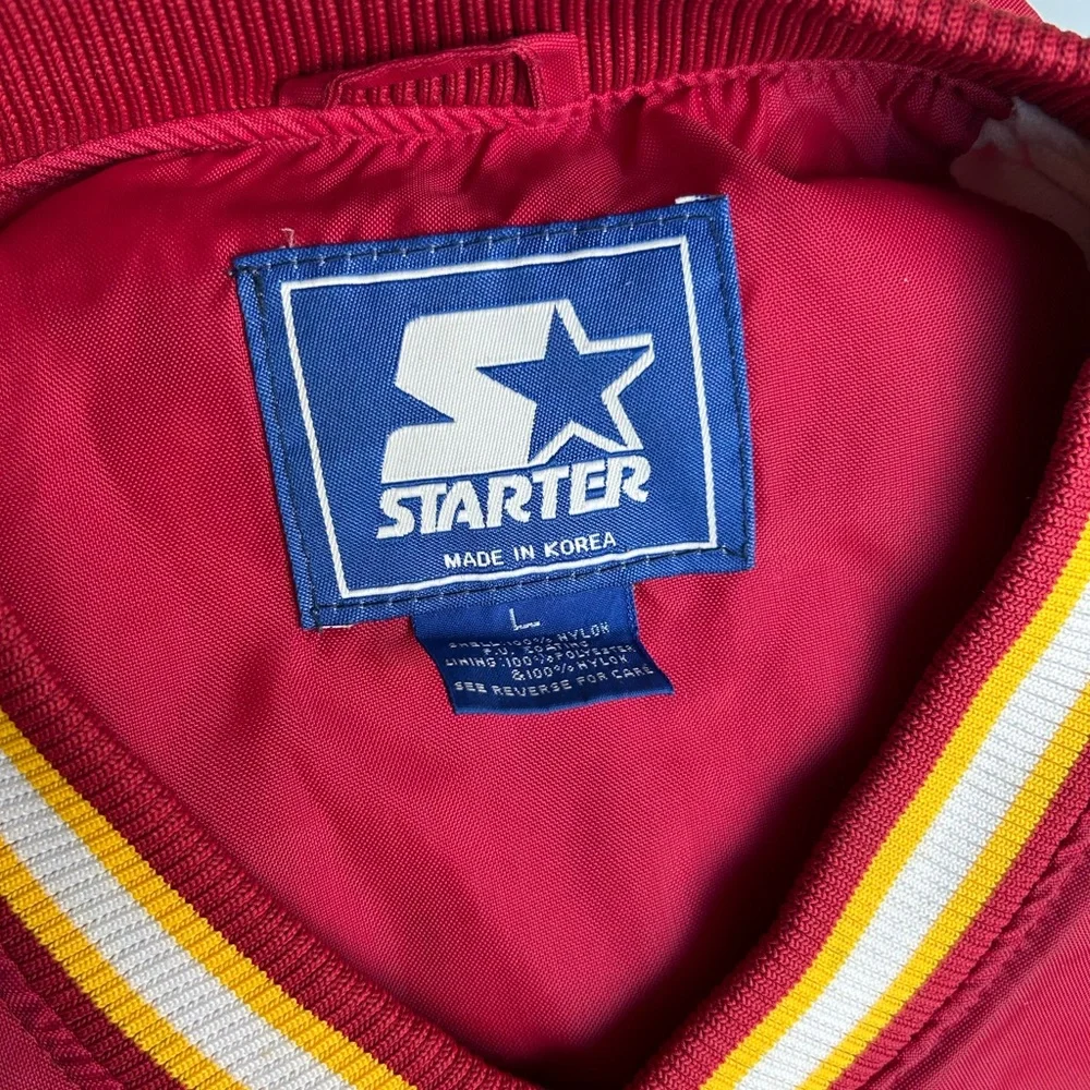 STARTER Red and Yellow Pullover Jacket - Picture 3 of 3